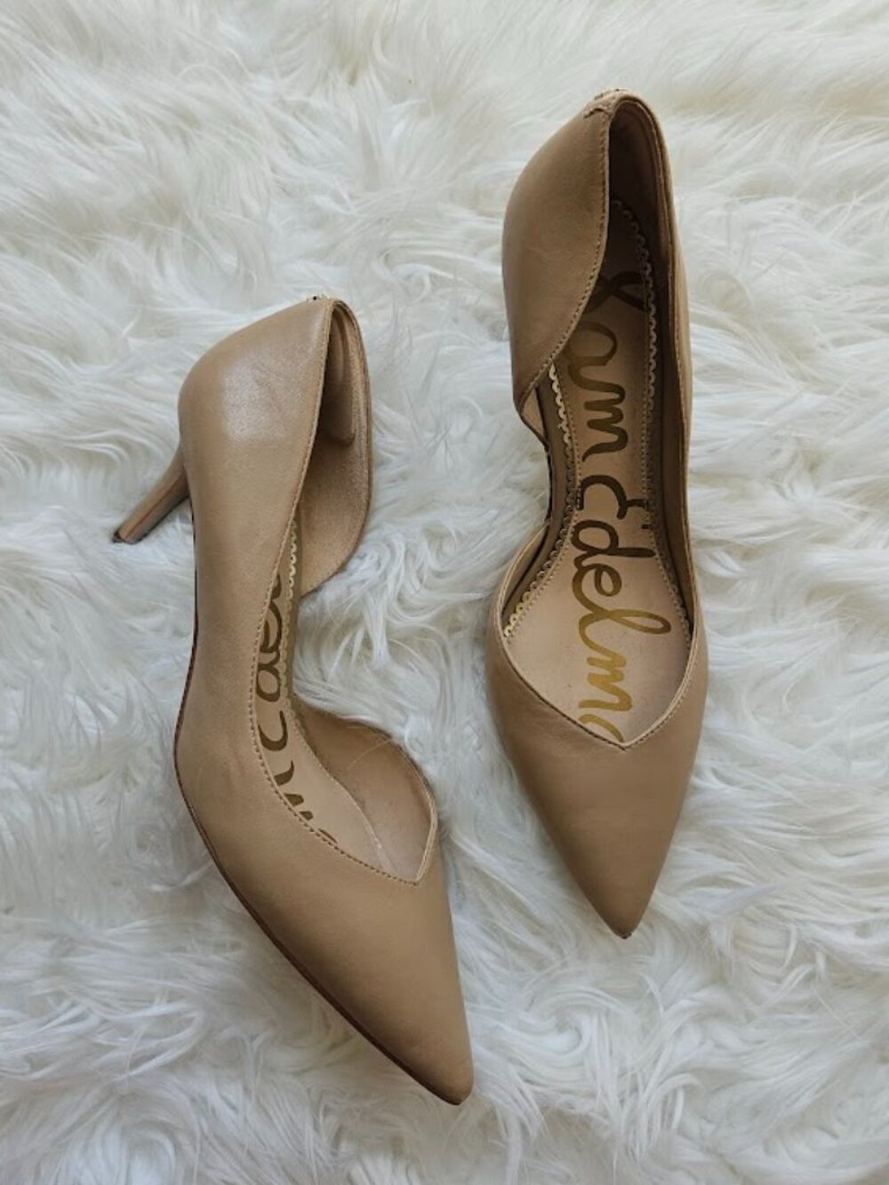 Sam Edelman Pointed Toe Stiletto High Heels Pumps Shoes Neutral Business Casual